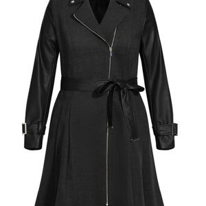 City Chic Power Move winter coat, size 14-18 (city chic M18, runs small), New!